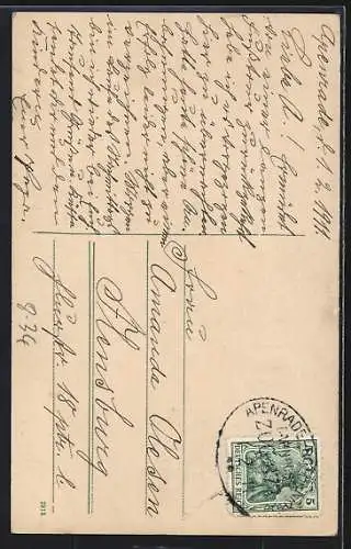 AK Junge Frau arbeitet am Spinnrad