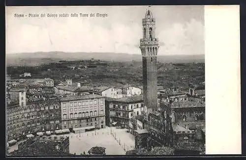 AK Siena, Piazza del Campo veduta dalla Torre dei Mangla