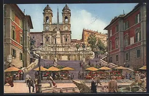 AK Roma, Piazza di Spagna, Chiesa della Trinita dei Monti