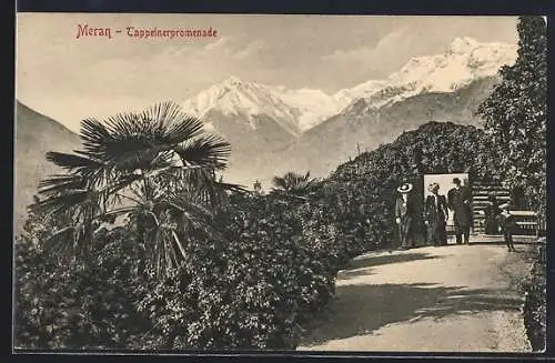 AK Meran, Auf der Tappeinerpromenade