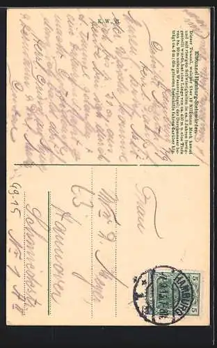 AK Hamburg-St. Pauli, Elbtunnel, Treppe, Fahrstühle, Landungsbrücken, Dampfer, Seemann