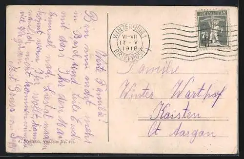 AK Winterthur, Totalansicht mit Kirche