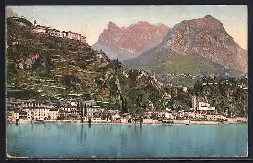 AK San Mamette /Lago di Lugano, Teilansicht mit Bergen