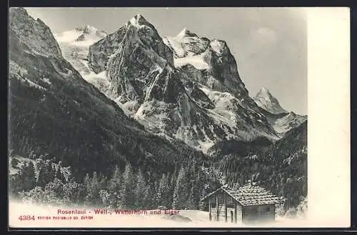 AK Rosenlaui, Well-, Wetterhorn und Eiger