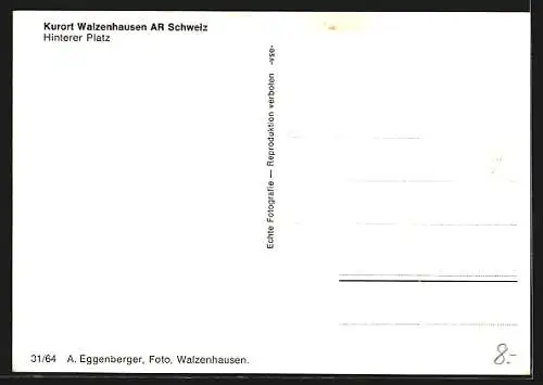 AK Walzenhausen /Ar., Hinterer Platz