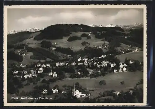 AK Wolfhalden, Teilansicht mit Vorarlberge