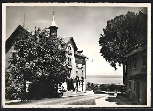 AK Wienacht, Strassenpartie mit Blick auf den Bodensee