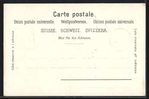 AK Zürich, Uferpartie mit Kirche