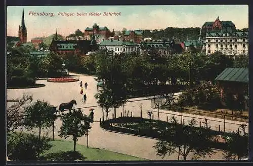 AK Flensburg, Anlagen am Kieler Bahnhof