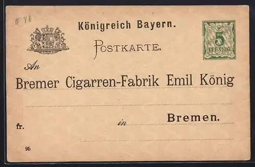 AK Bremen, Bremer Cigarren-Fabrik Emil König