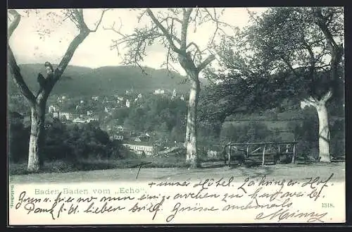 AK Baden-Baden, Blick vom Echo