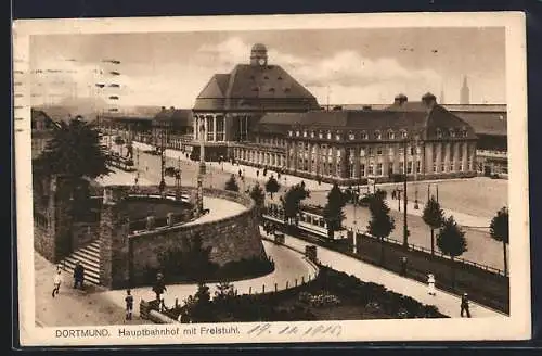 AK Dortmund, Hauptbahnhof mit Freistuhl