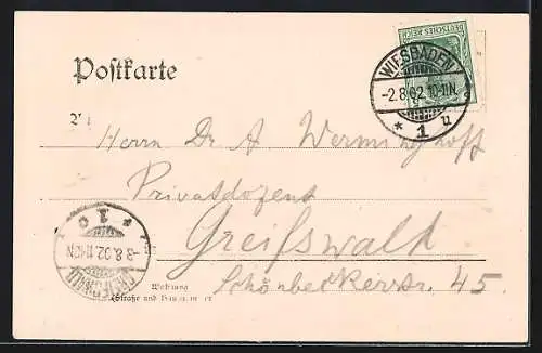 AK Rauenthal, Ortsansicht mit Kirche