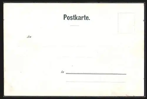 Lithographie München, Prinz-Regent-Luitpold-Brücke