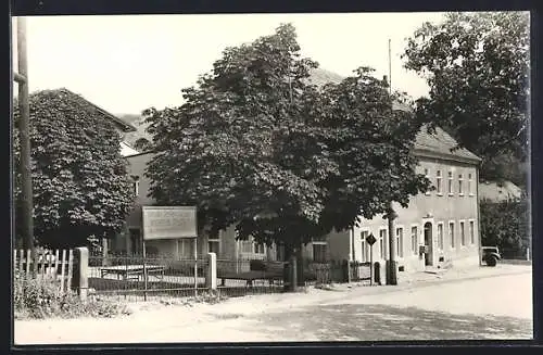 AK Sebnitz /Sächs. Schweiz, Gasthaus und Ferienlager Grüne Wiese