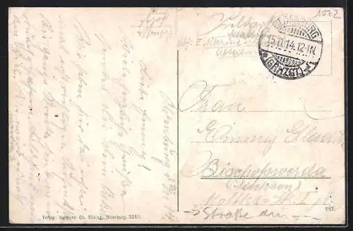 AK Oldenburg / Oldenburg, Partie am Theaterwall