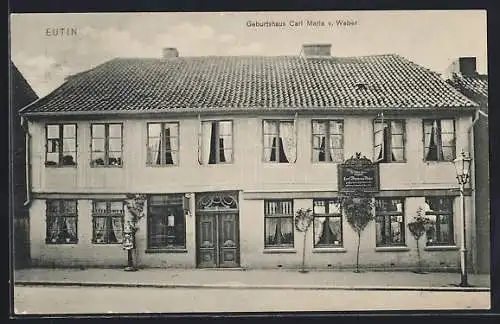 AK Eutin, Geburtshaus Carl Maria v. Weber