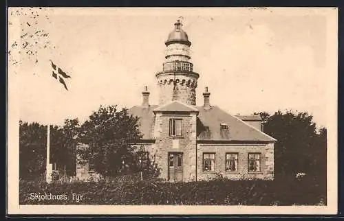 AK Skjoldnoes Fyr, Blick auf den Leuchtturm