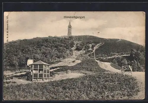 AK Himmelbjerget, Blick zum Aussichtsturm