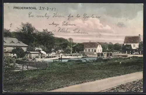 AK Frederiksdal, Blick auf die Schleuse