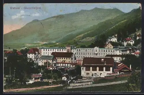 AK Wattens, Blick auf die Glasschleiferei