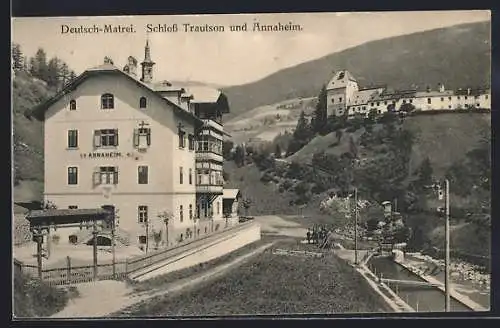 AK Deutsch-Matrei, Schloss Trautson und Annaheim