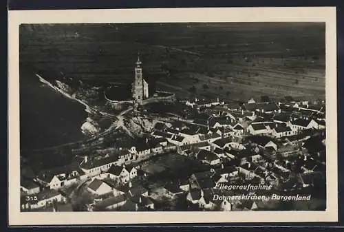 AK Donnerskirchen, Ortspanorama, Fliegeraufnahme