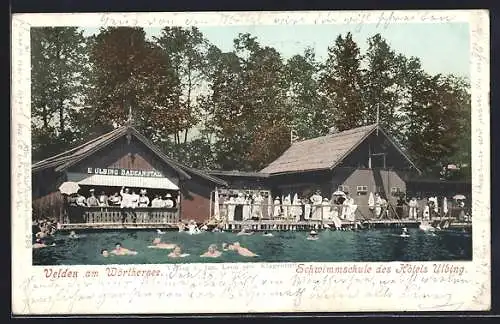 AK Velden /Wörthersee, Schwimmschule des Hotels Ulbing