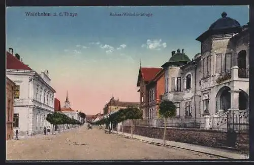 AK Waidhofen a. d. Thaya, Partie in der Kaiser-Wilhelm-Strasse