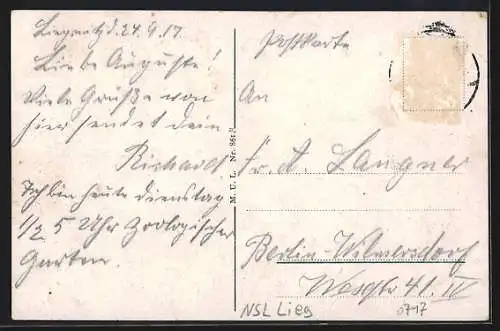 AK Liegnitz, Hindenburgplatz, Denkmal Kaiser Wilhelm I, Friedrichsplatz