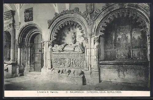 AK Salamanca, Catedral vieja, Sepulcros