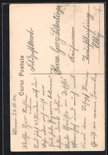 AK Louvain, apres l`incendie, Rue de Bruxelles