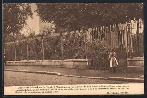 AK Marchienne-au-Pont, Cercle Saint-Edouard, Rue de Chatelet