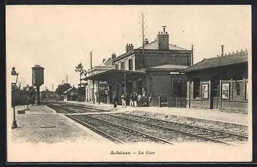 AK Achères, La Gare