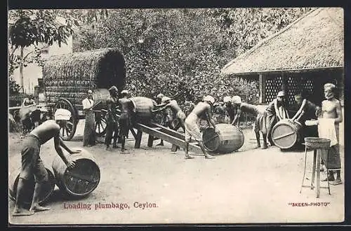 AK Ceylon, Loading plumbago, graphite