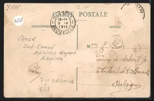 AK Aboisso, Mines d`or d`Ahinta, vue d`ensemble de la Route d`Aboisso