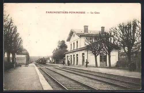 AK Faremoutiers-Pommeuse, Interieur de la Gare