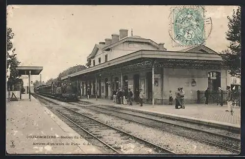 AK Coulommiers, Station du Chemin de fer
