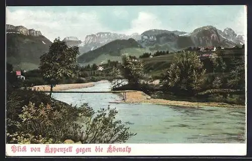 AK Appenzell, Blick gegen die Ebenalp