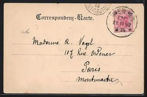 AK Wien, Kärnthnerstrasse, Strassenpartie mit Turmblick