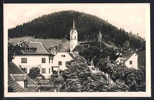 AK Maria Lankowitz /Steiermark, Teilansicht mit Kirche