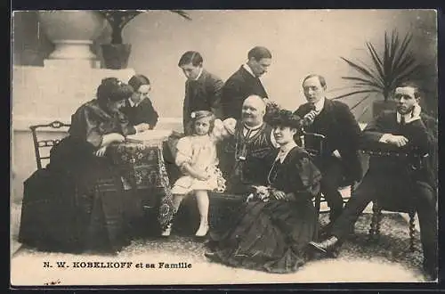 AK N. W. Kobelkoff et sa Famille