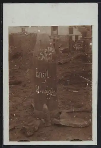 AK 38,5 cm engl. Blindgänger, Munition