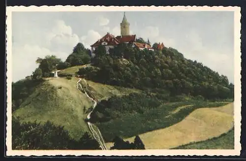 AK Kahla i. Thür., Hotel und Gasthaus Leuchtenburg Otto Köhler