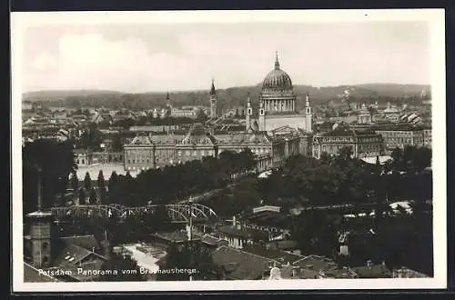 AK Potsdam, Panorama vom Brauhausberge