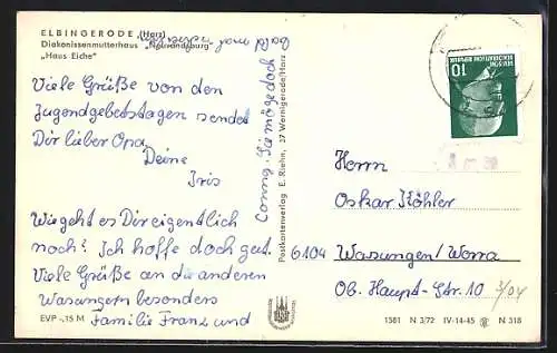 AK Elbingerode, Diakonissenmutterhaus Neuvandsburg - Haus Eiche
