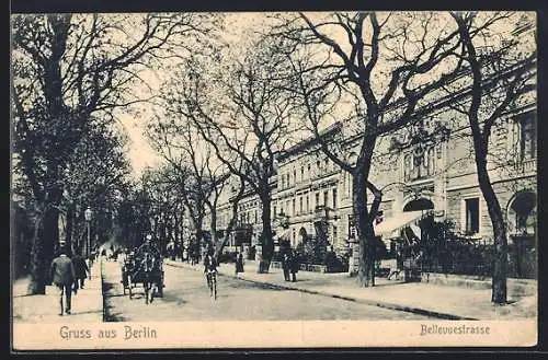 AK Berlin-Tiergarten, Partie in der Bellevuestrasse