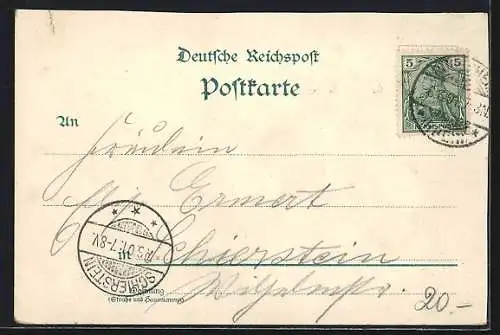 Lithographie Bingen / Rhein, Rheinstein, Mäusethurm, National-Denkmal auf dem Niederwald