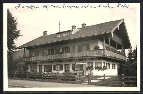 Foto-AK Bad Wiessee, Hotel Haus Tannenheim, Rinbergstrasse 21
