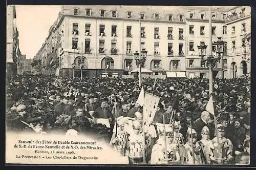 AK Rennes, Fêtes du Double Couronnement de N.-D. de Bonne-Nouvelle et de N.-D. des Miracles, La Procession